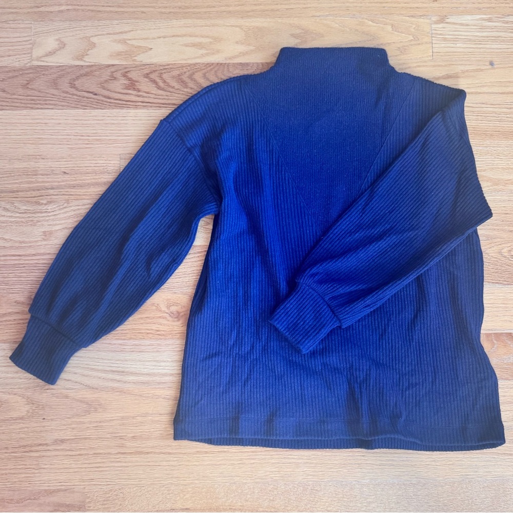 LOFT Women's Blue Turtleneck Sweater